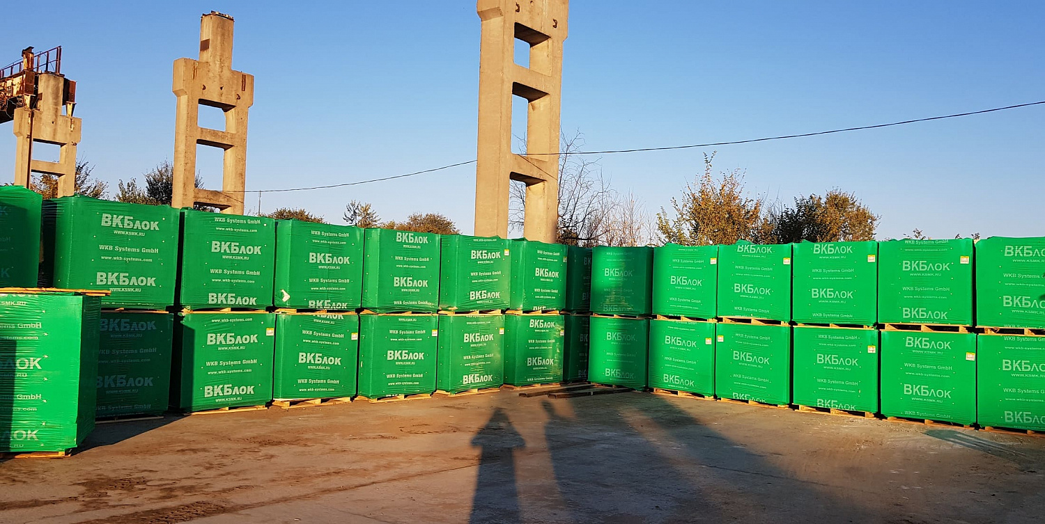 Пеноблоки стеновые ВКБлок 625х250х250, D500